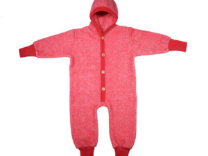 Cosilana overal wol katoen fleece rood