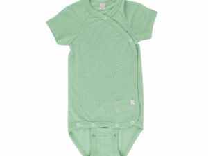 Iobio wolzijde wikkelromper Groen Melange