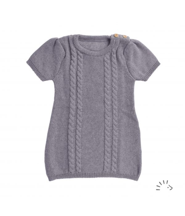 Overgooier wol grijs-blauw