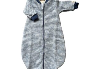 wolfleece slaapzak blauw gestreept lilano