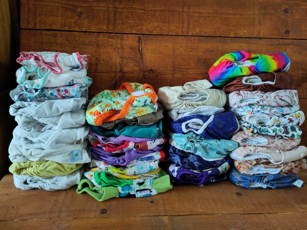 Castle Vernie wasbare luiers op reis