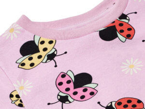 Langrmet bluse med mariehner Pink lavender 3