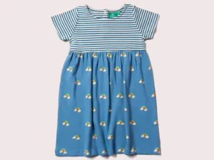 Blauwe regenboog jurk little green radicals