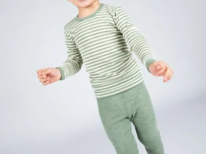Wolzijde longsleeve engel natur voor kinderen