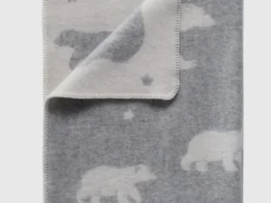 Polar Bear wollen deken jj textile ledikant deken baby
