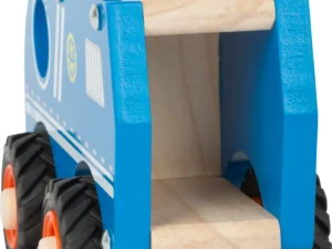 achterkant politieauto FSC hout