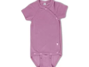 IOBIO wikkelromper wolzijde korte arm