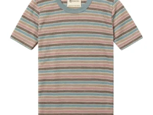 Engel gestreept pastel wolzijde t shirt