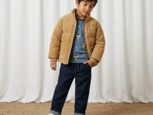 Maxomorra – Winterjas Corduroy Mosterd