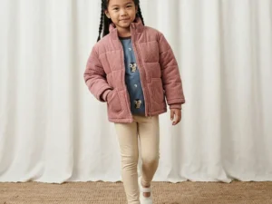 Maxomorra – Winterjas Corduroy Roze